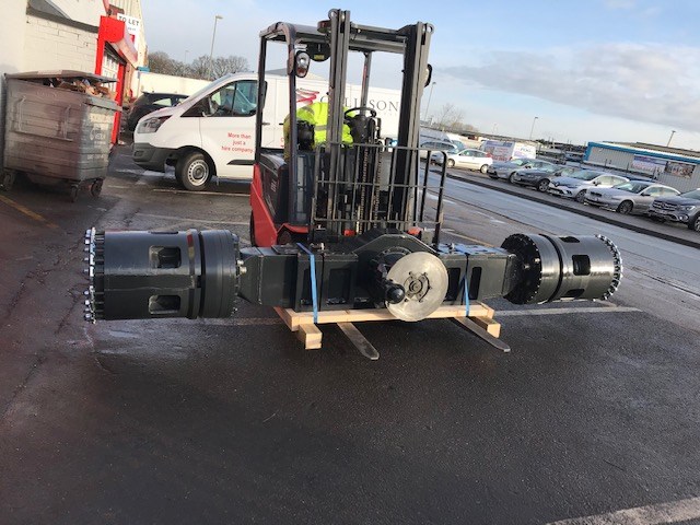 Kalmar reach stacker axle